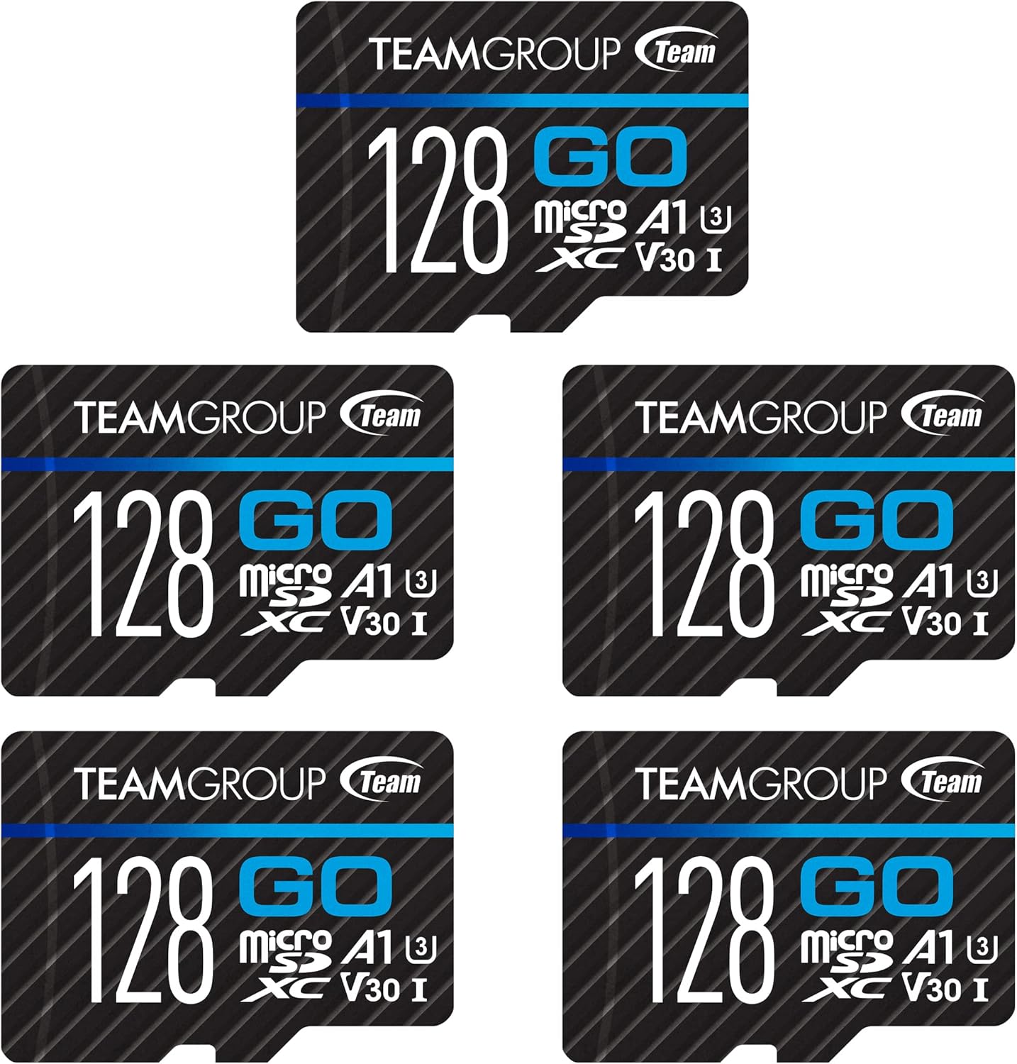 5 Pack High Speed 128GB Micro SDXC for Outdoor Sports