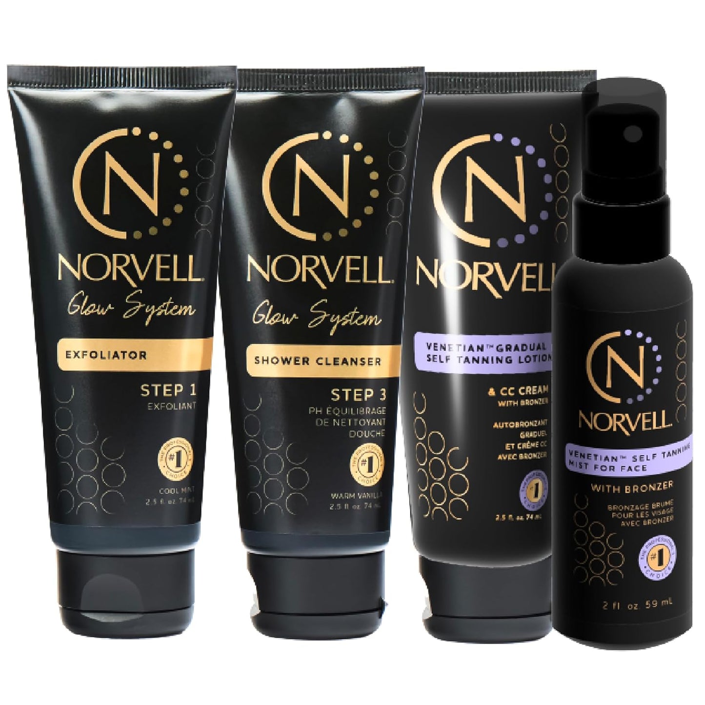 Norvell Venetian Self Tanner Maintenance Kit for Radiant Skin