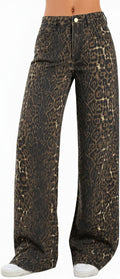 EMMIOL Women's 2025 Wide Leg Jeans Distress Mid Waist Denim Pants soft