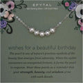 EFYTAL 50th Birthday Pearl Necklace for Women - Timeless Milestone