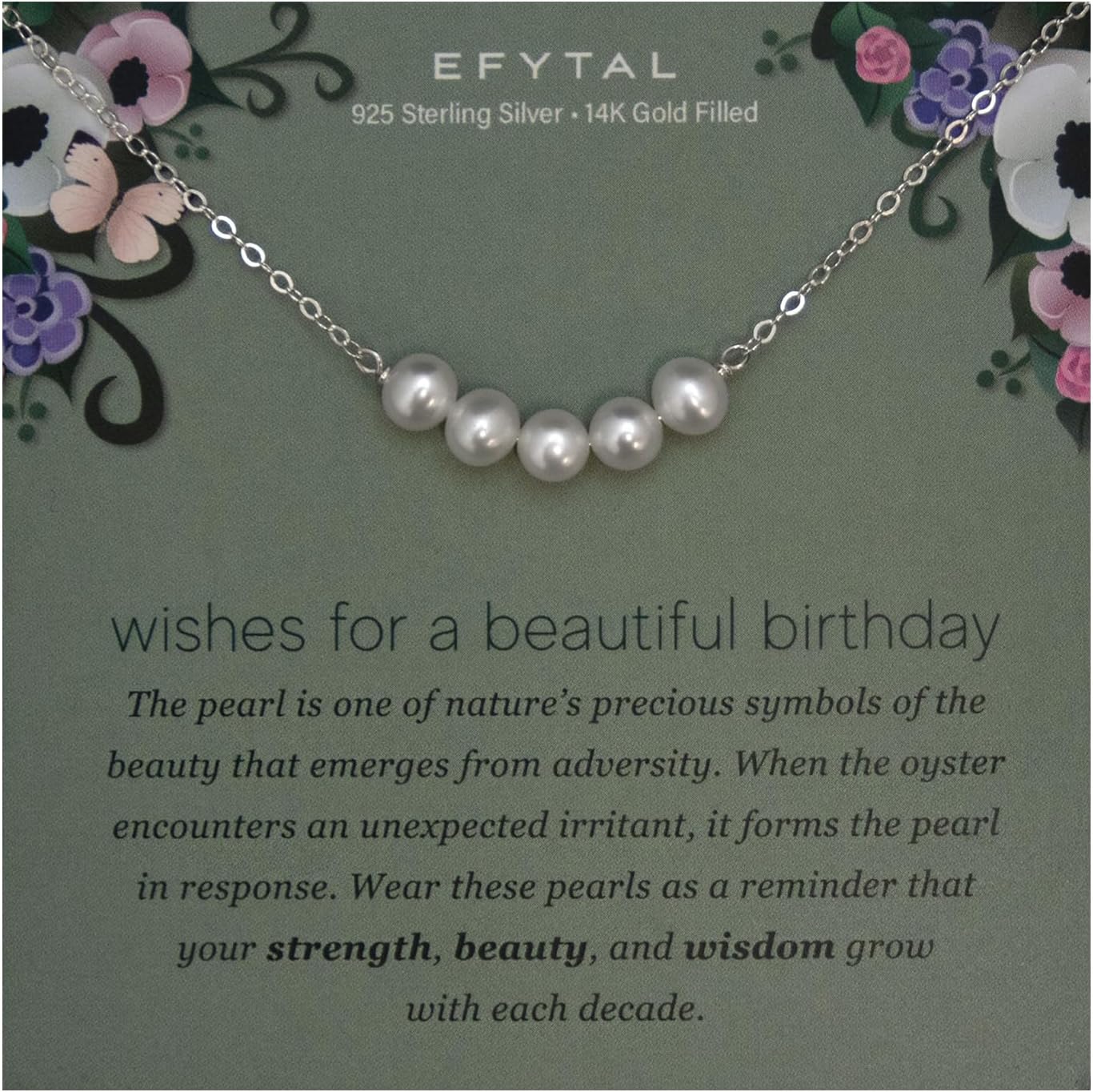Elegant Pearl Necklace for Milestone Birthdays and Friendship