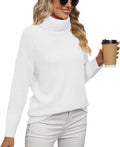 Jouica Women 2025 Fall Turtleneck Chunky Oversized Ribbed Tunic