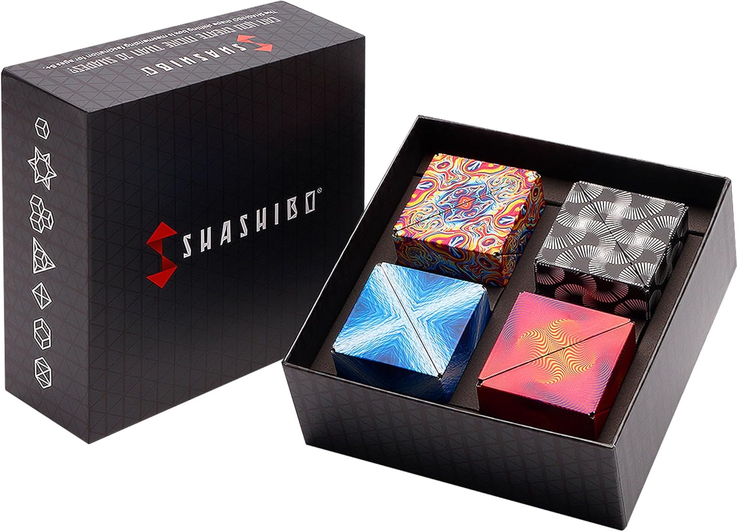 SHASHIBO Gift Box of 4 - Shape Shifting Magnetic Cube