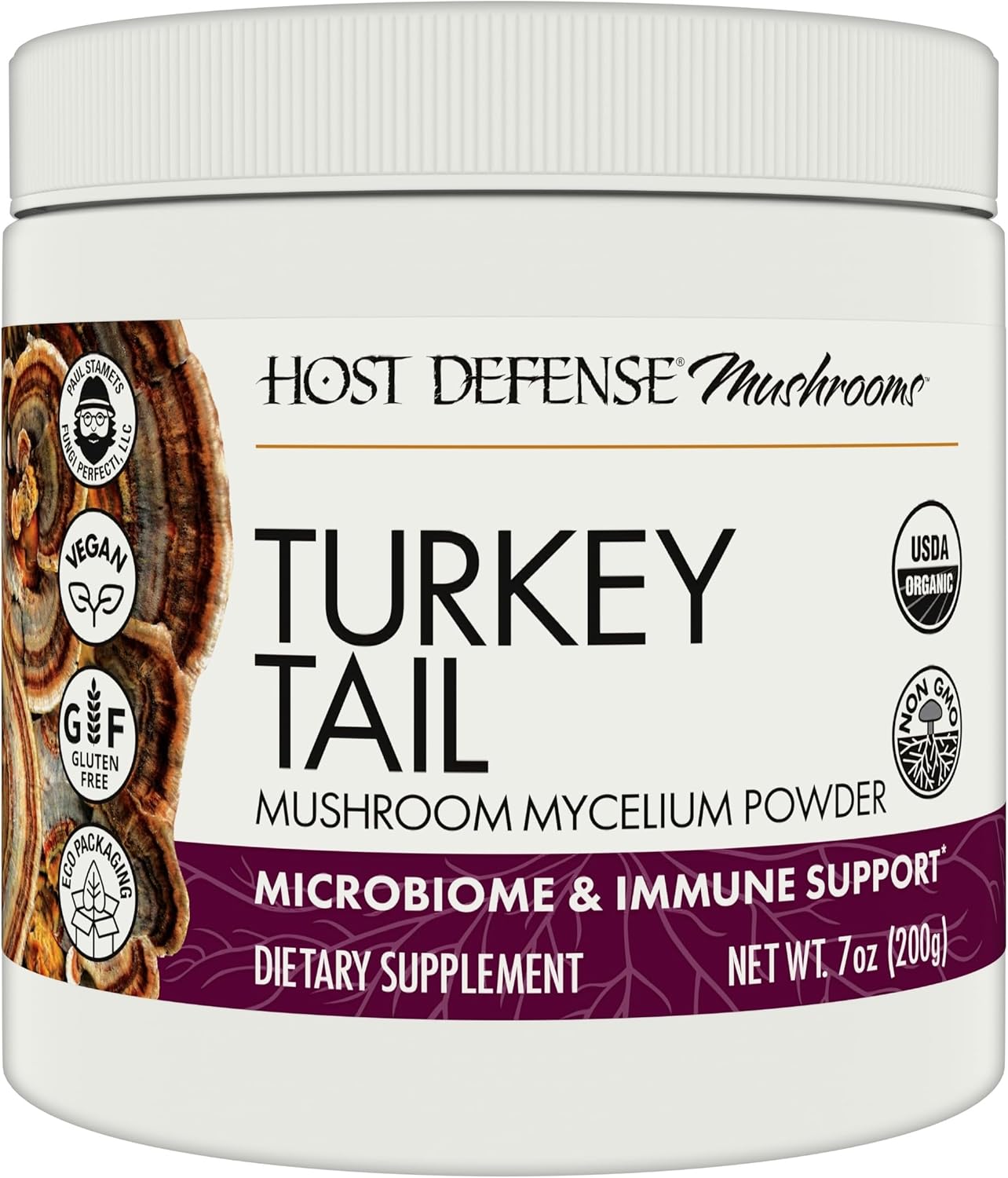 Turkey Tail Mushroom Powder for Digestive Health & Immune Support