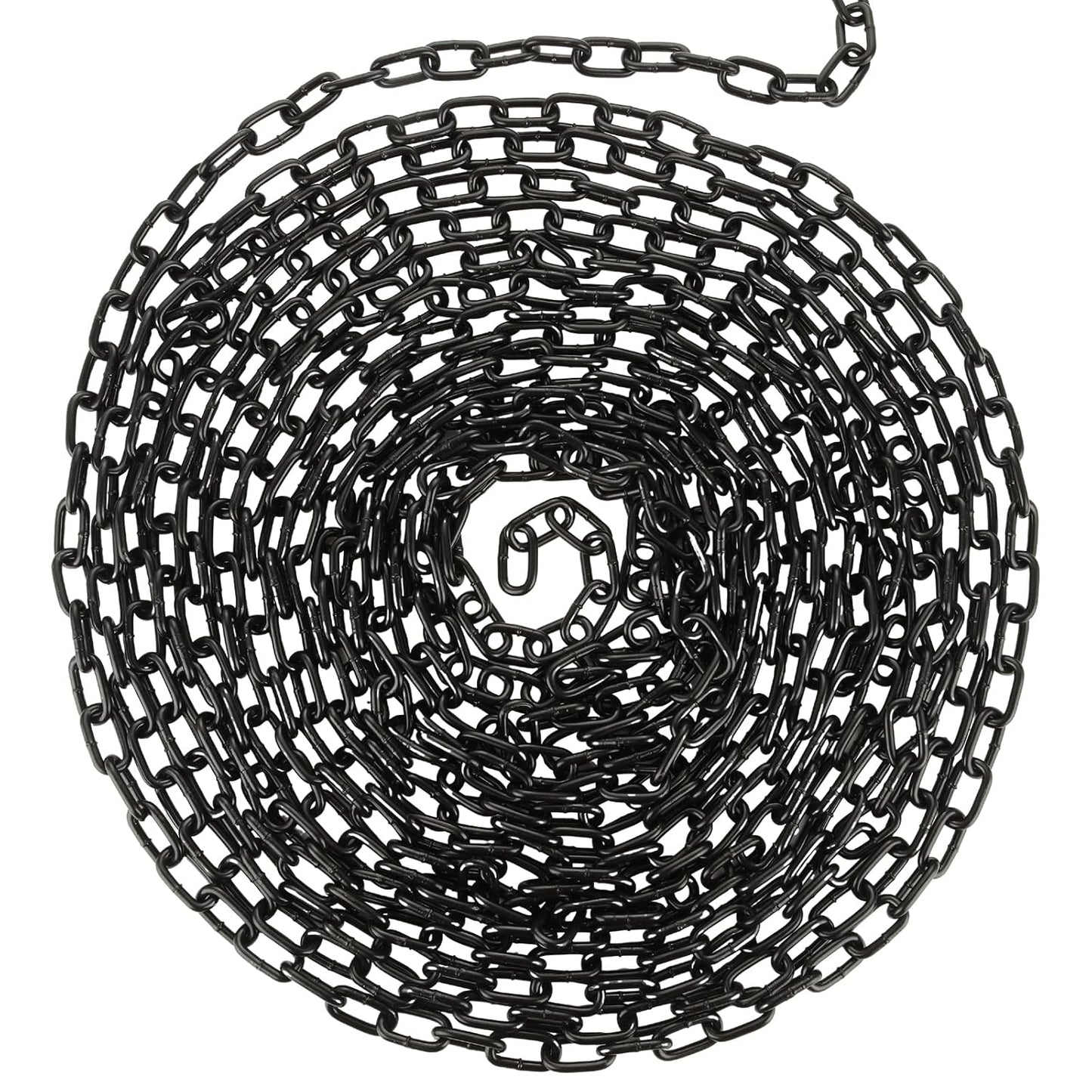 26.2 ft Long Black Chain Link Heavy Duty Chain for Outdoor Use
