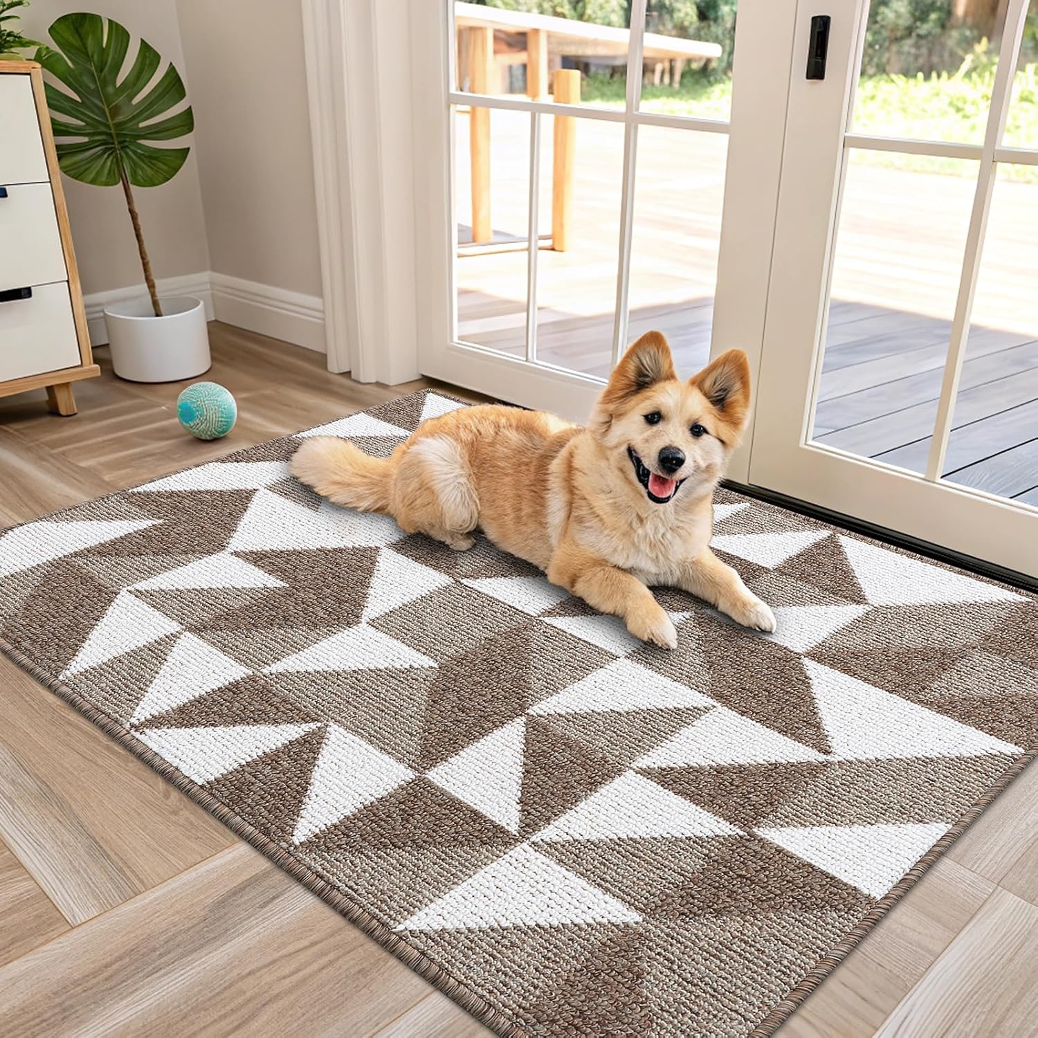 OLANLY Large Indoor Door Mat Washable 48x32 for Entryway