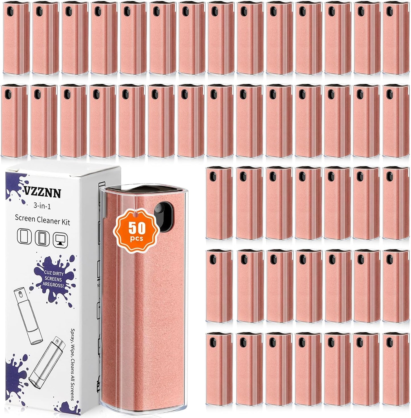 3-in-1 Screen Cleaner Spray and Wipe for All Devices