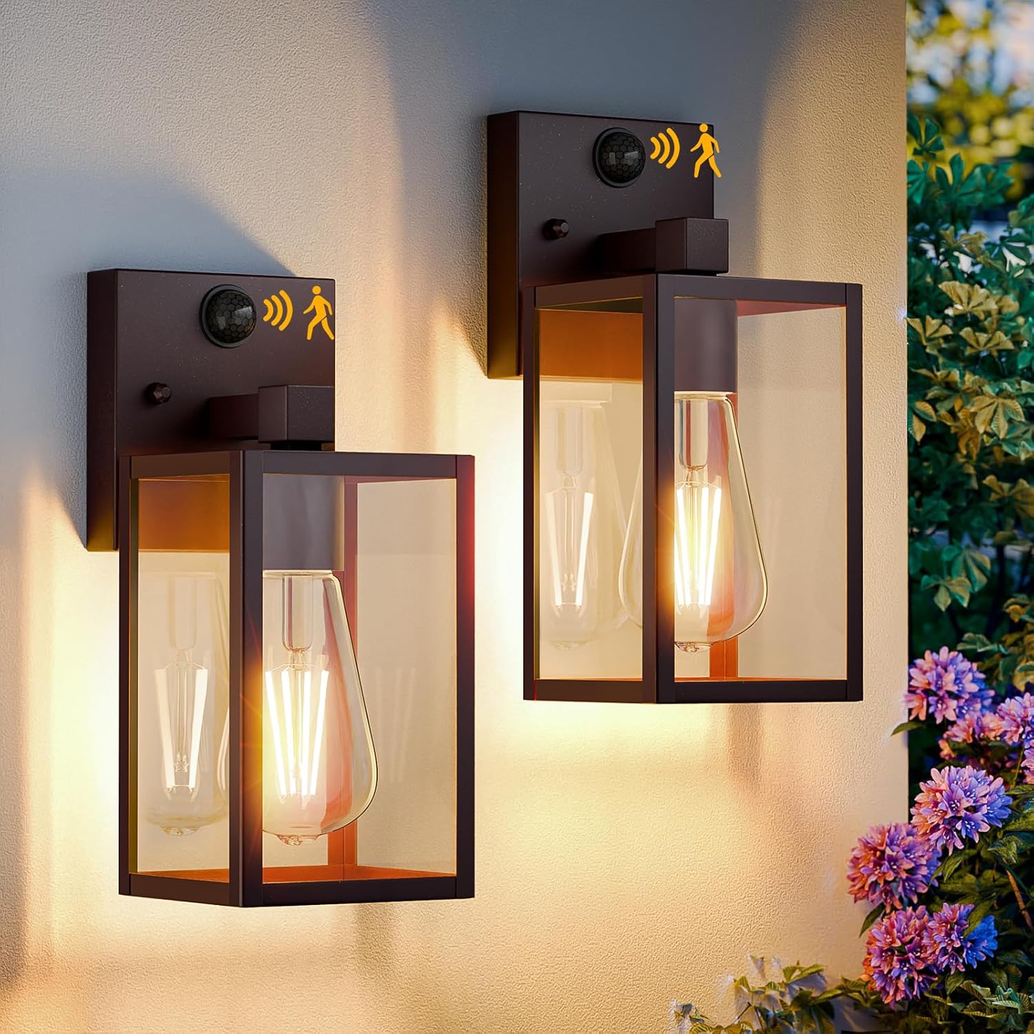 2 Pack Motion Sensor Outdoor Light Fixtures for Your Home