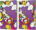 Looney Tunes Tweety Purple Patterns Leather Wallet Case for iPad Pro