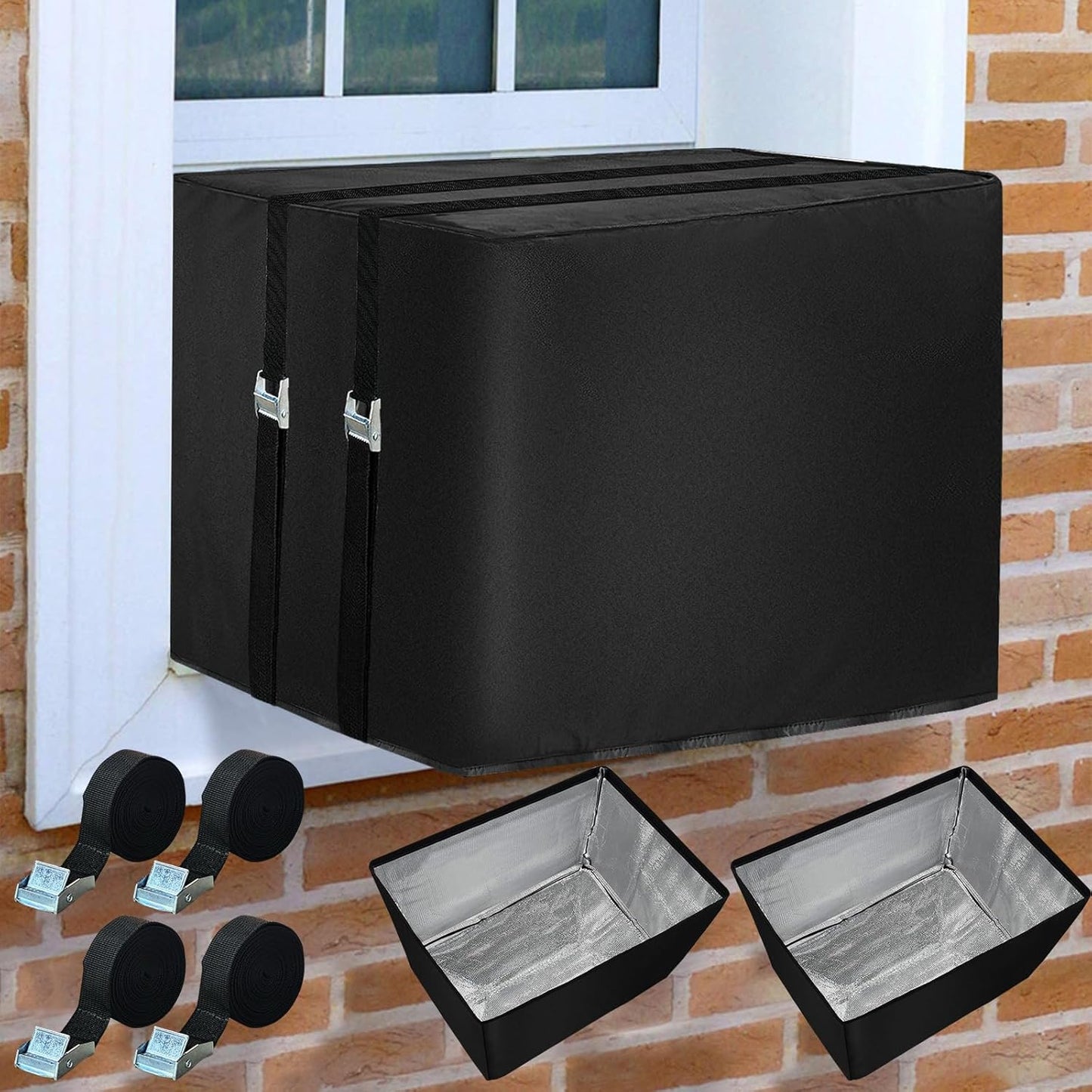 3-Layer Insulated AC Cover: Winter-Ready Protection