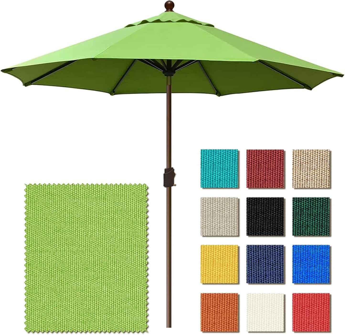 10Ft Market Umbrella with Ventilation for Outdoor Spaces
