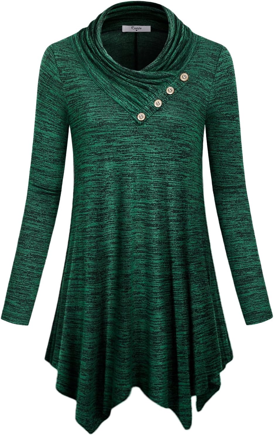Cestyle Womens Fall Long Sleeve Cowl Neck Tunic Top Review
