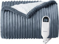 Bedsure Cozy Heated Blanket - 6 Heat Levels, Auto Shut Off