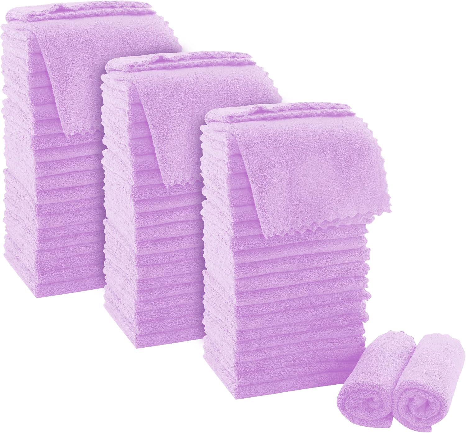 MOONQUEEN Ultra Soft Premium Washcloths Set - 72 Pack for Luxury