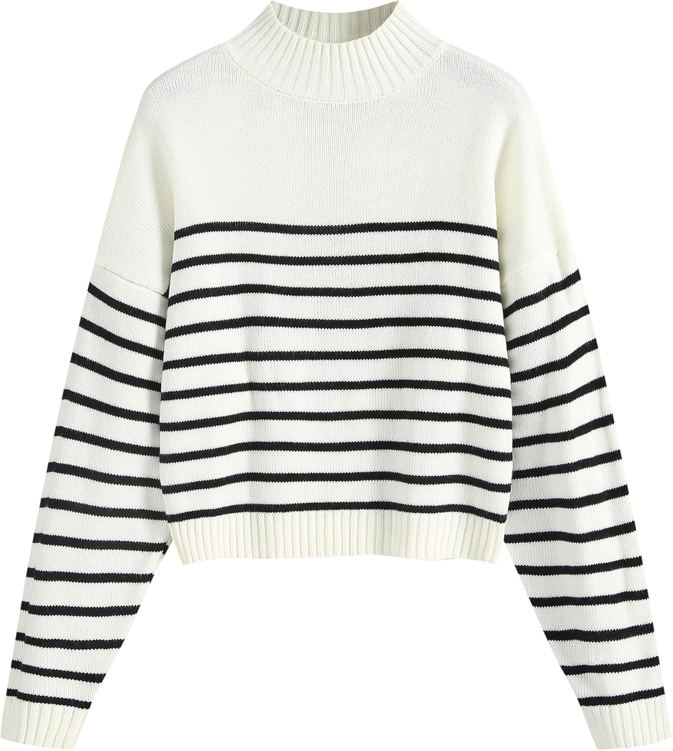 ZAFUL Women's Cropped Turtleneck Sweater for Stylish Comfort