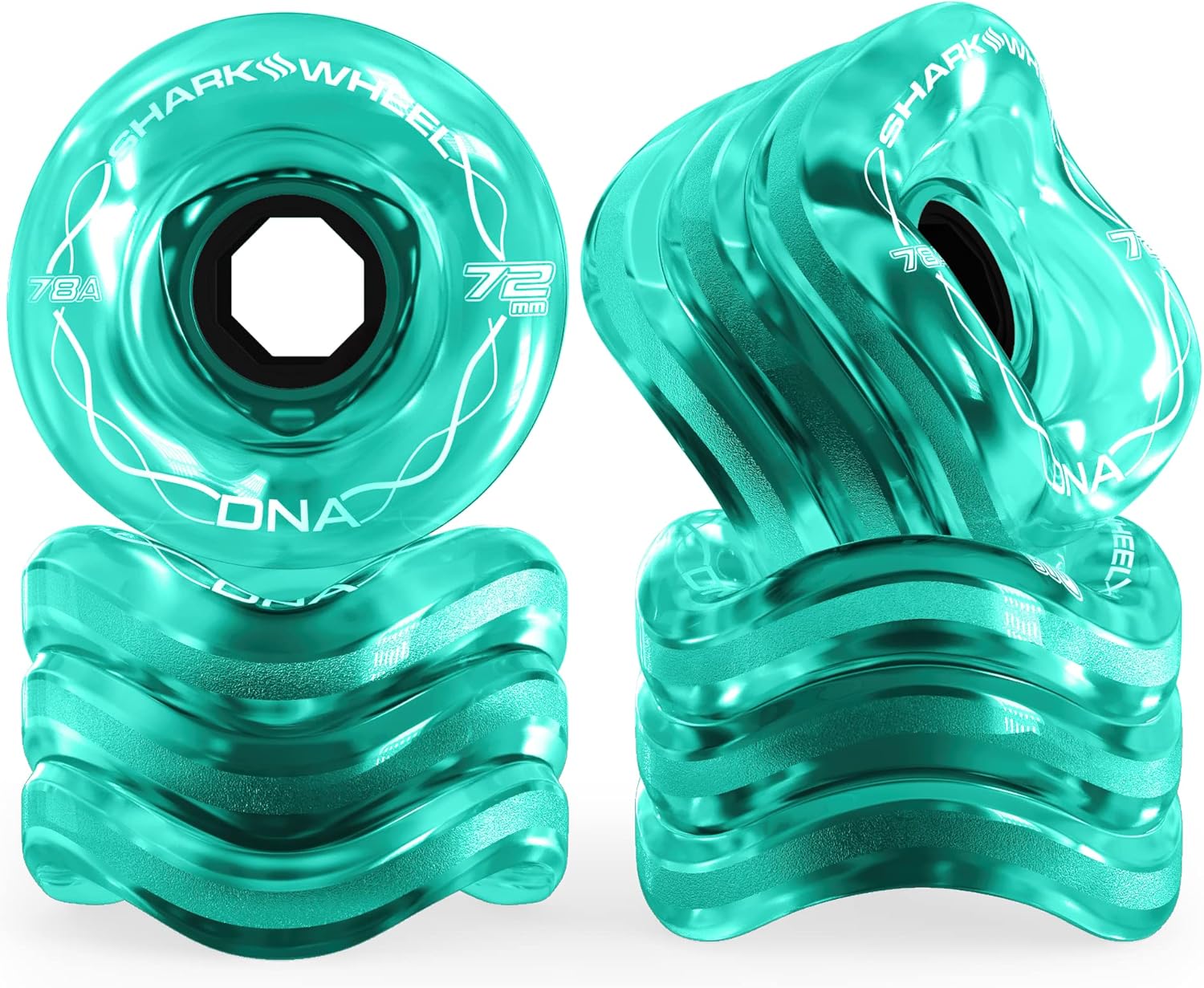 Shark Wheel 72mm Longboard Cruising Wheels for Smooth Riding