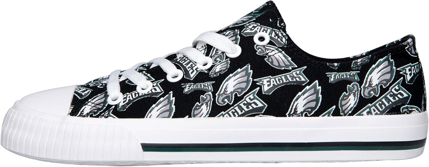 FOCO Women's NFL Team Logo Dallas Cowboys Glitter Sneakers