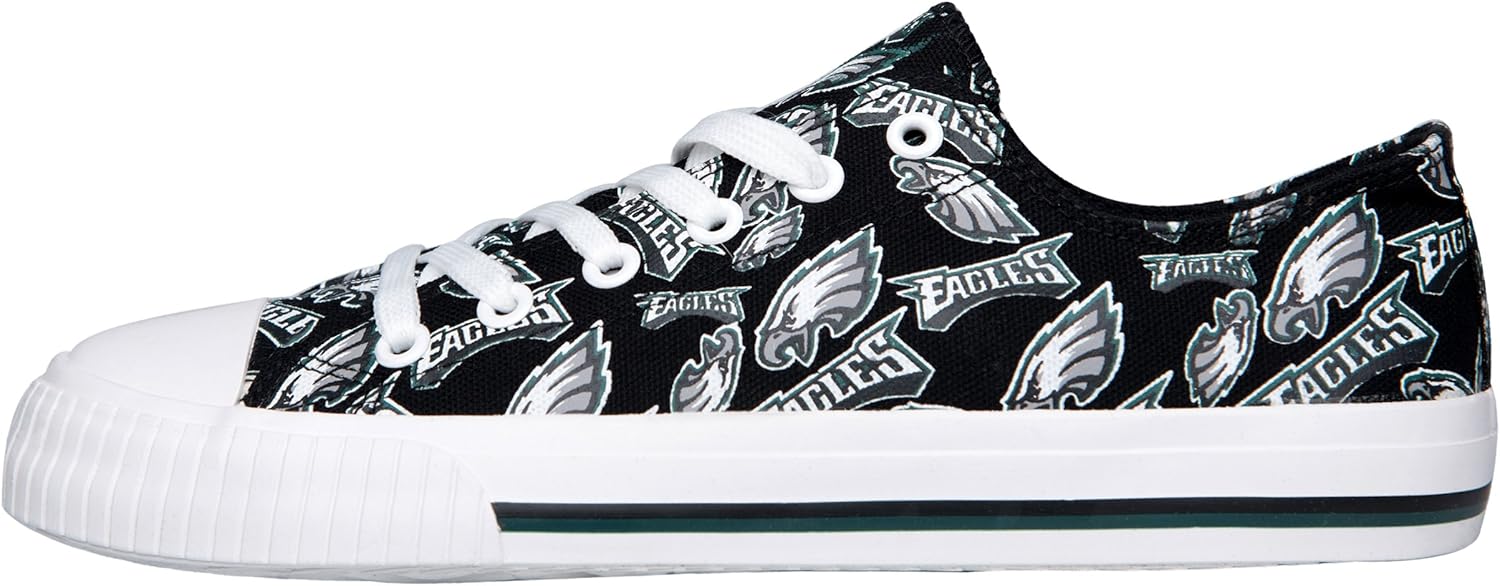 FOCO Women's NFL Team Logo Dallas Cowboys Glitter Sneakers