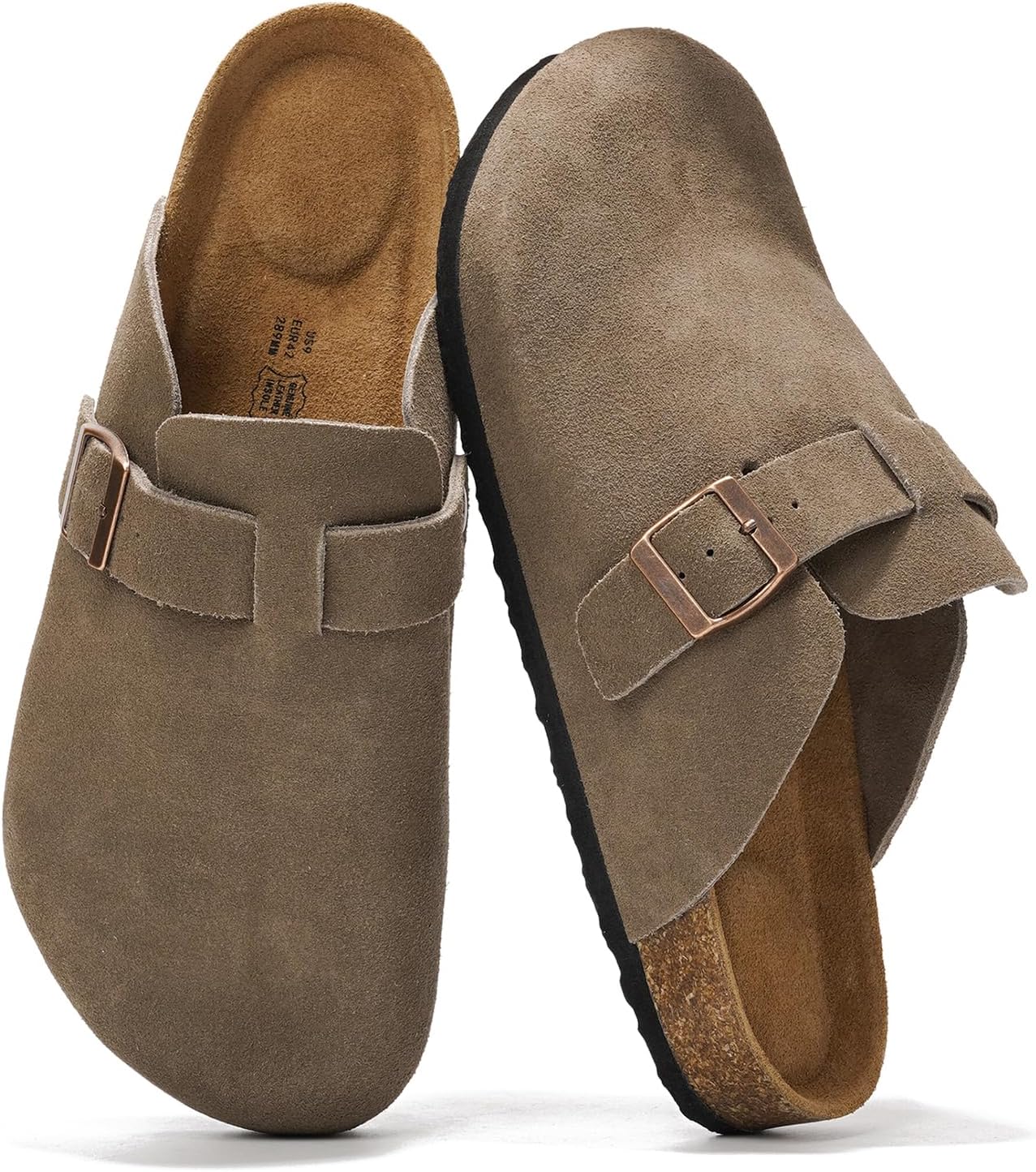 Project Cloud Mens Clogs - Genuine Leather Memory Foam Comfort