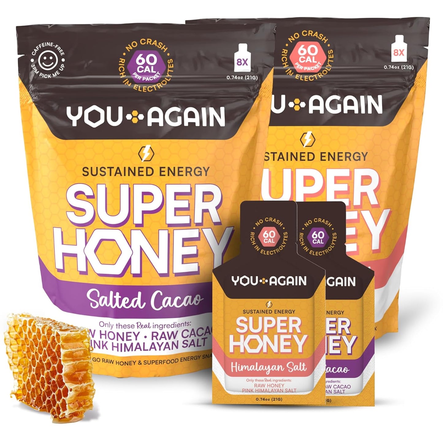 You Again Super Honey Clean Energy Gel for Endurance Athletes