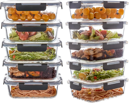 22 oz Glass Meal Prep Containers for Easy Food Storage Solutions
