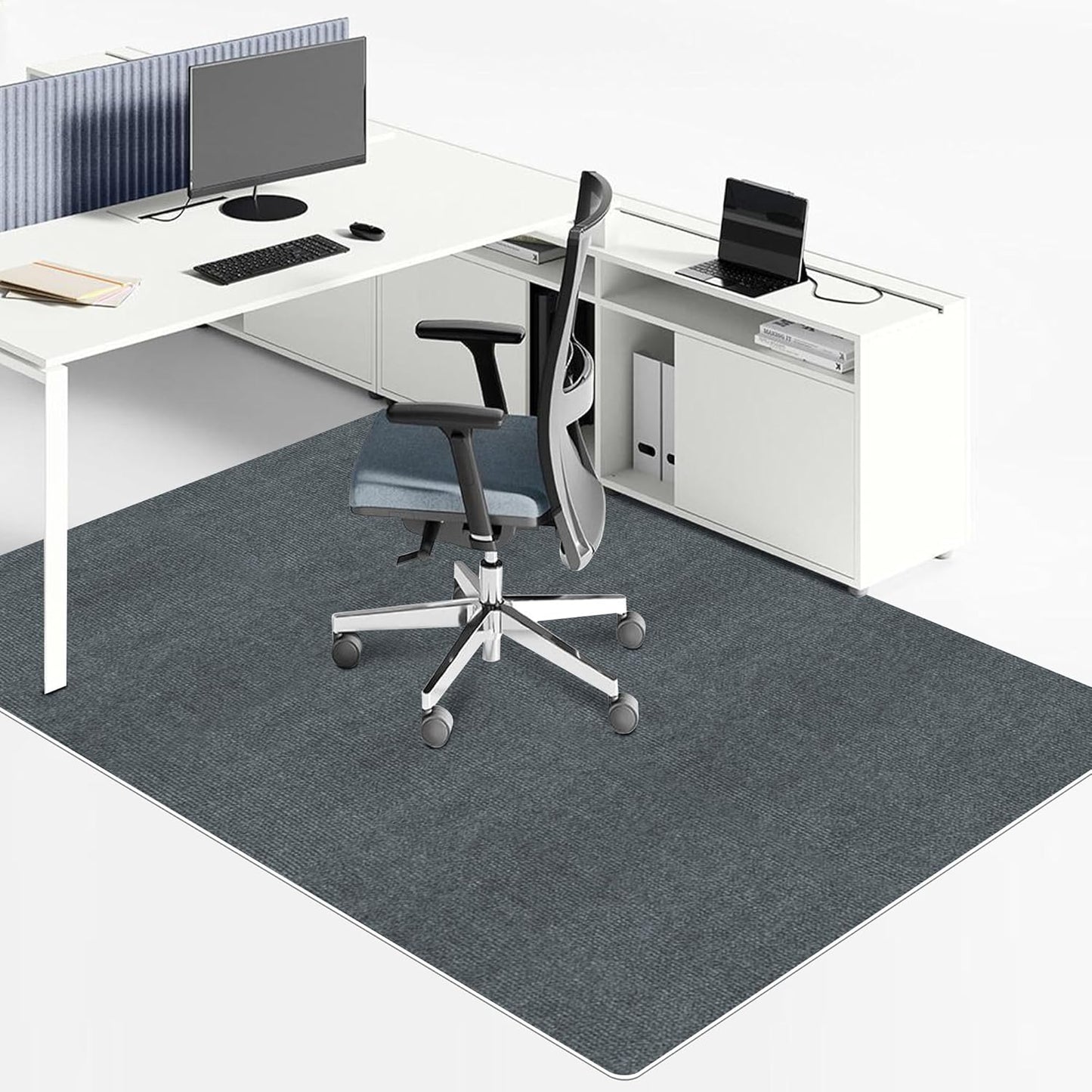 QEHEPA Dark Grey Floor Mat: Anti-Slip Protection