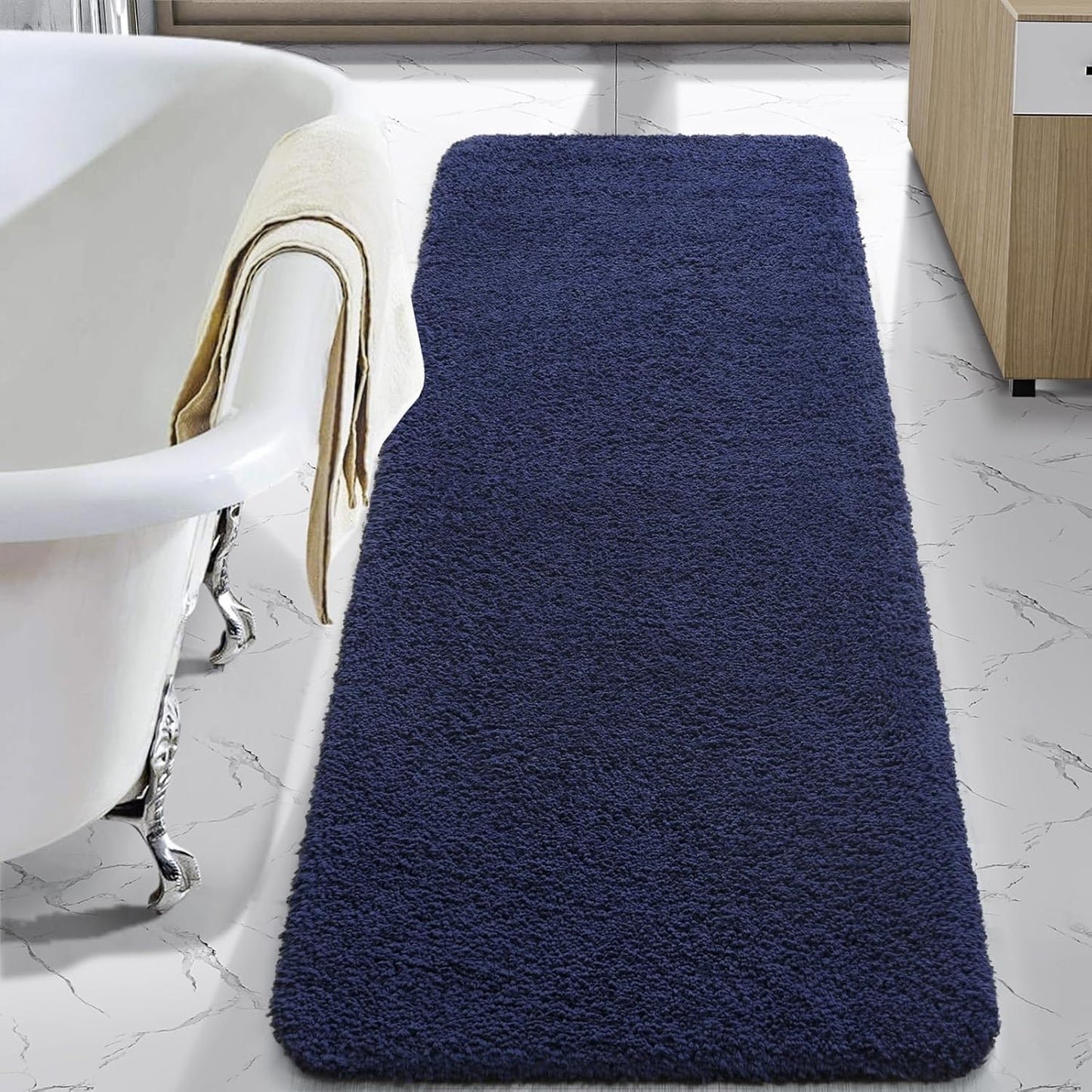 LOCHAS Bathroom Rug Runner 24x60 Inch, Soft Microfiber Mat