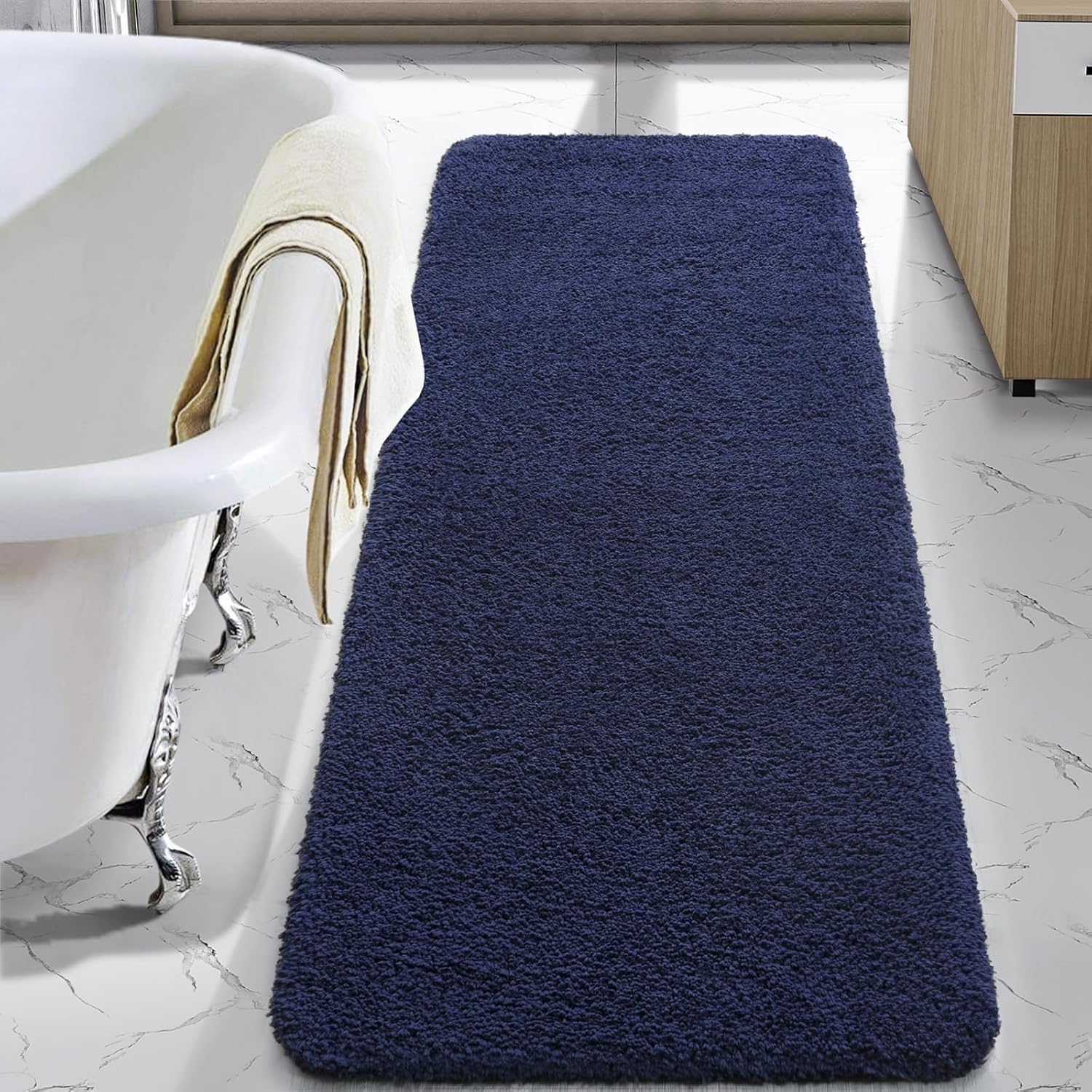 LOCHAS Bathroom Rug Runner 24x60 Inch, Soft Microfiber Mat