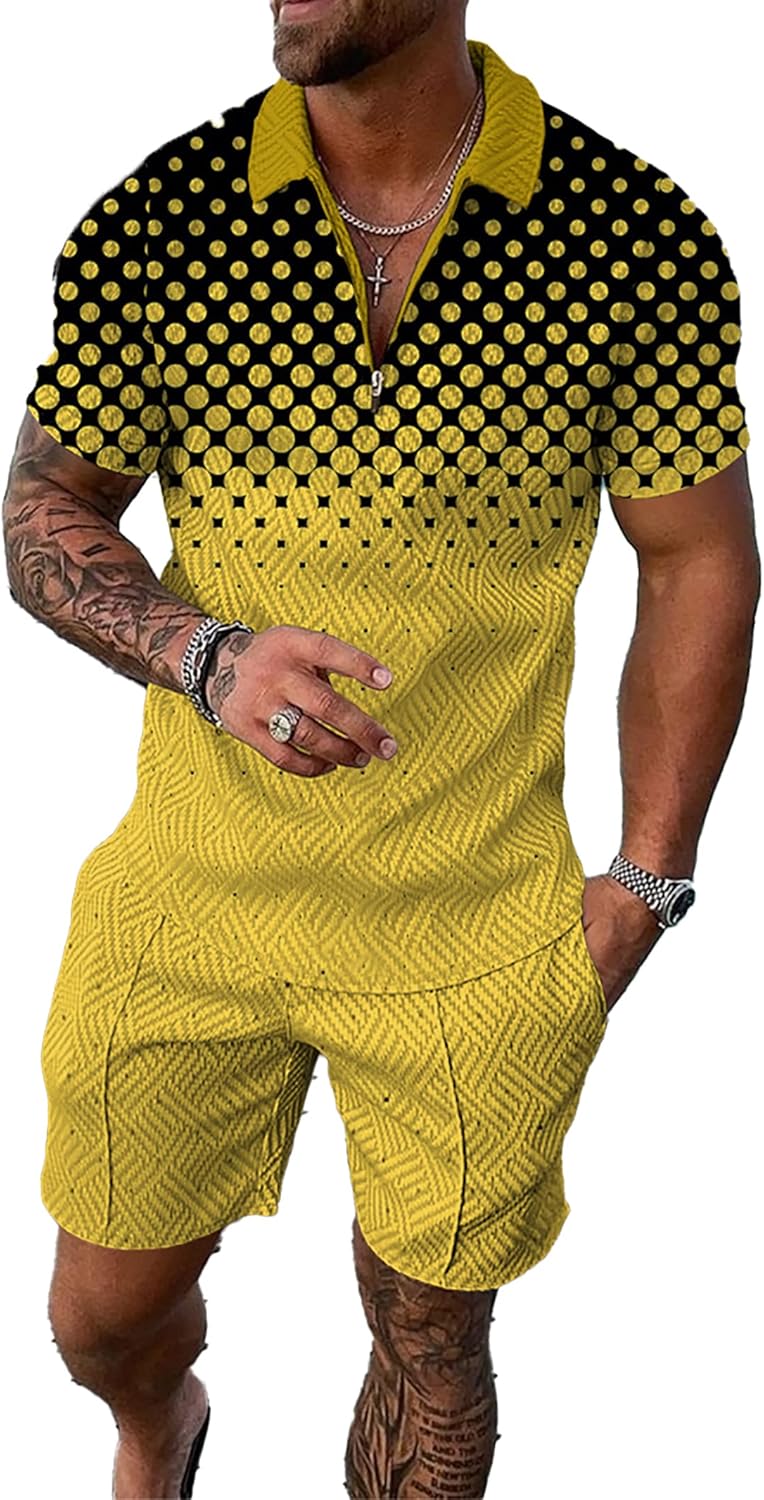 Meyyoi Men's Short Sets Outfits for Summer Comfort