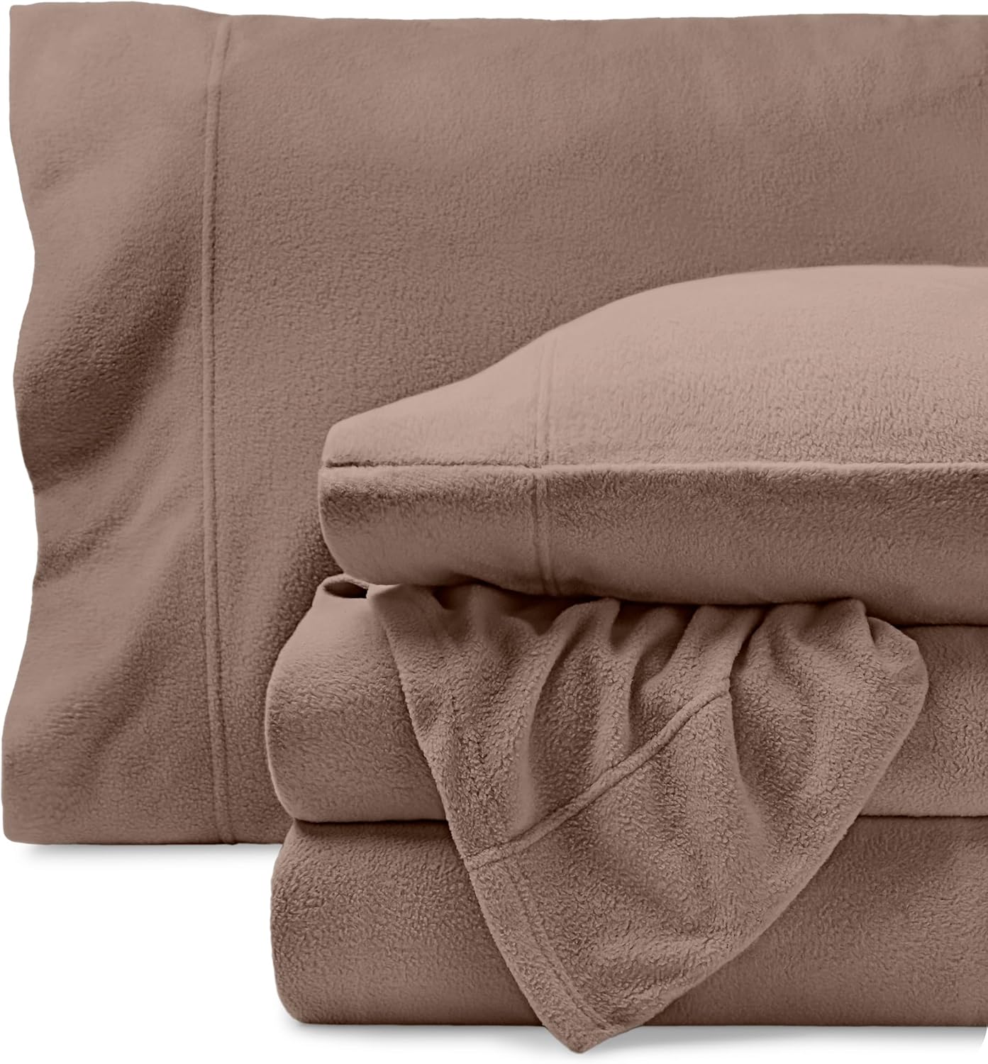 Bare Home Super Soft Fleece Sheet Set for Cozy King Comfort