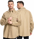 SRsafety Hi Vis FR Shirts for Men - 7.0oz Long Sleeve Flame Shirt high