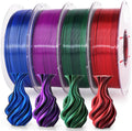 Silk Dual Color PLA 4KG Bundle - Shiny Multicolor Prints