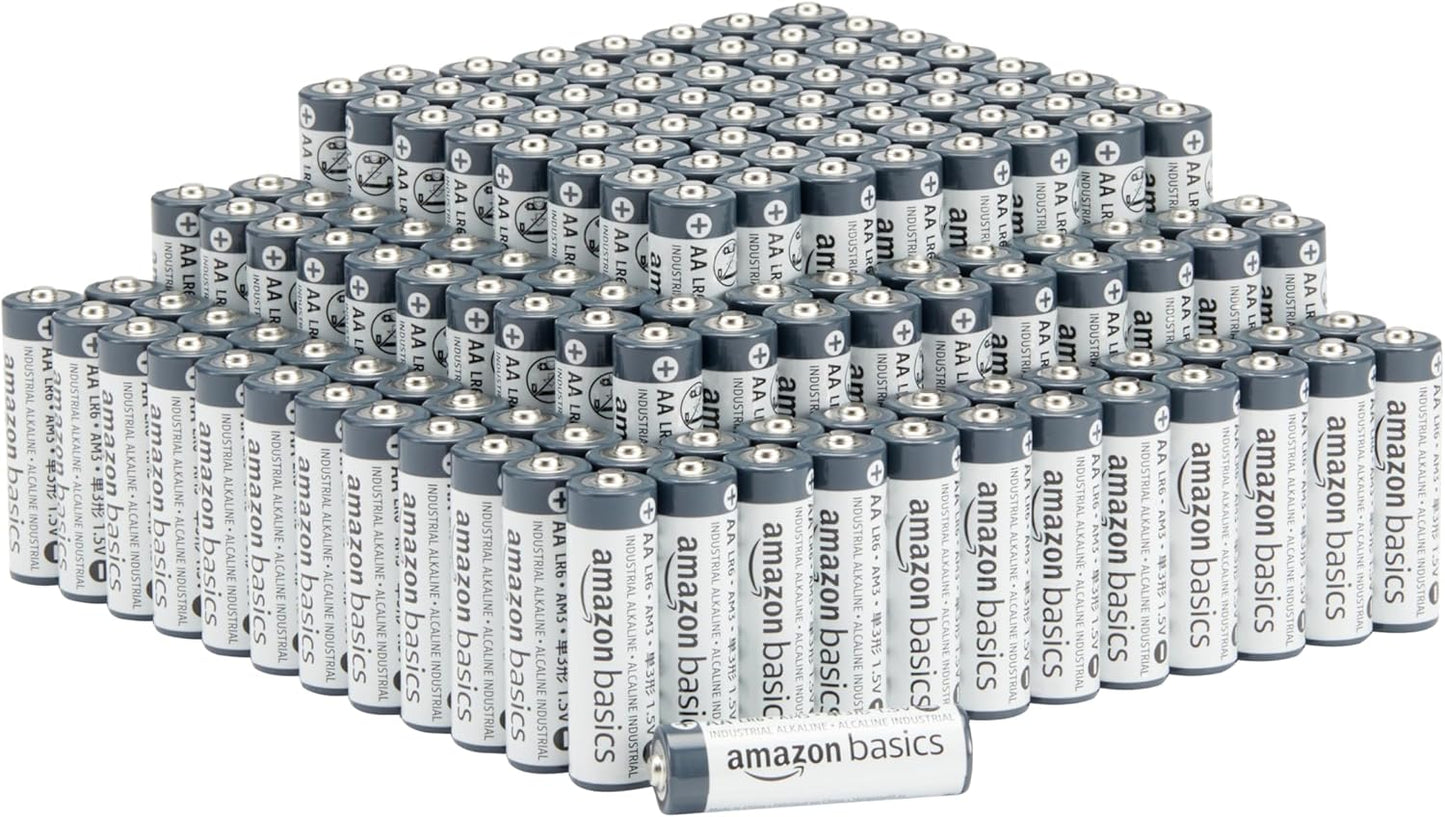 150-Pack AA Alkaline Industrial Batteries for Reliable Power