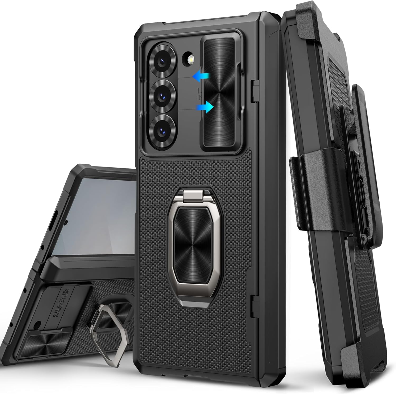 Rugged Shockproof Case for Samsung Galaxy Z Fold 6 with Stand