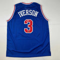 Facsimile Autographed Allen Iverson Basketball Jersey XL Size