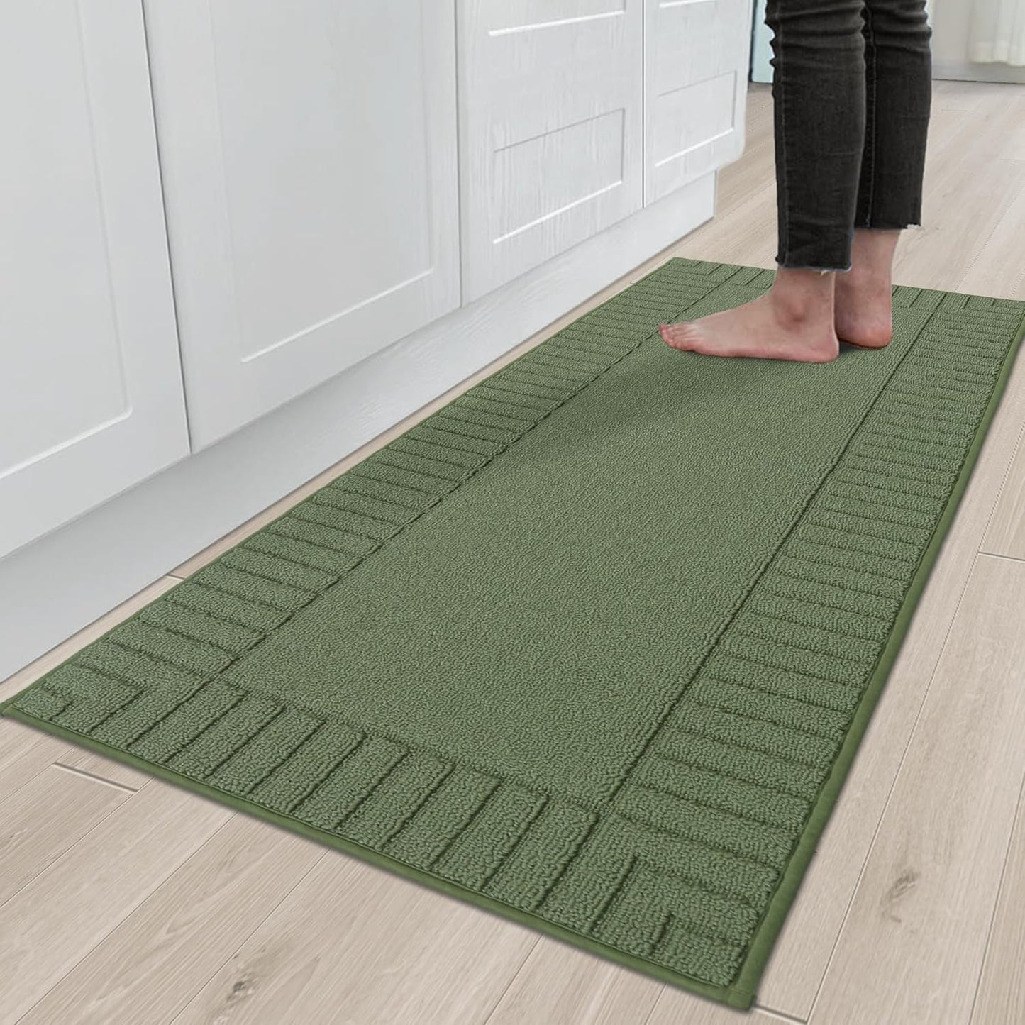 Non Slip Kitchen Rugs for Floor - Machine Washable & Absorbent