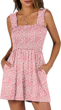 Women's Summer Smocked Romper Jumpsuit - Flowy Backless Fit