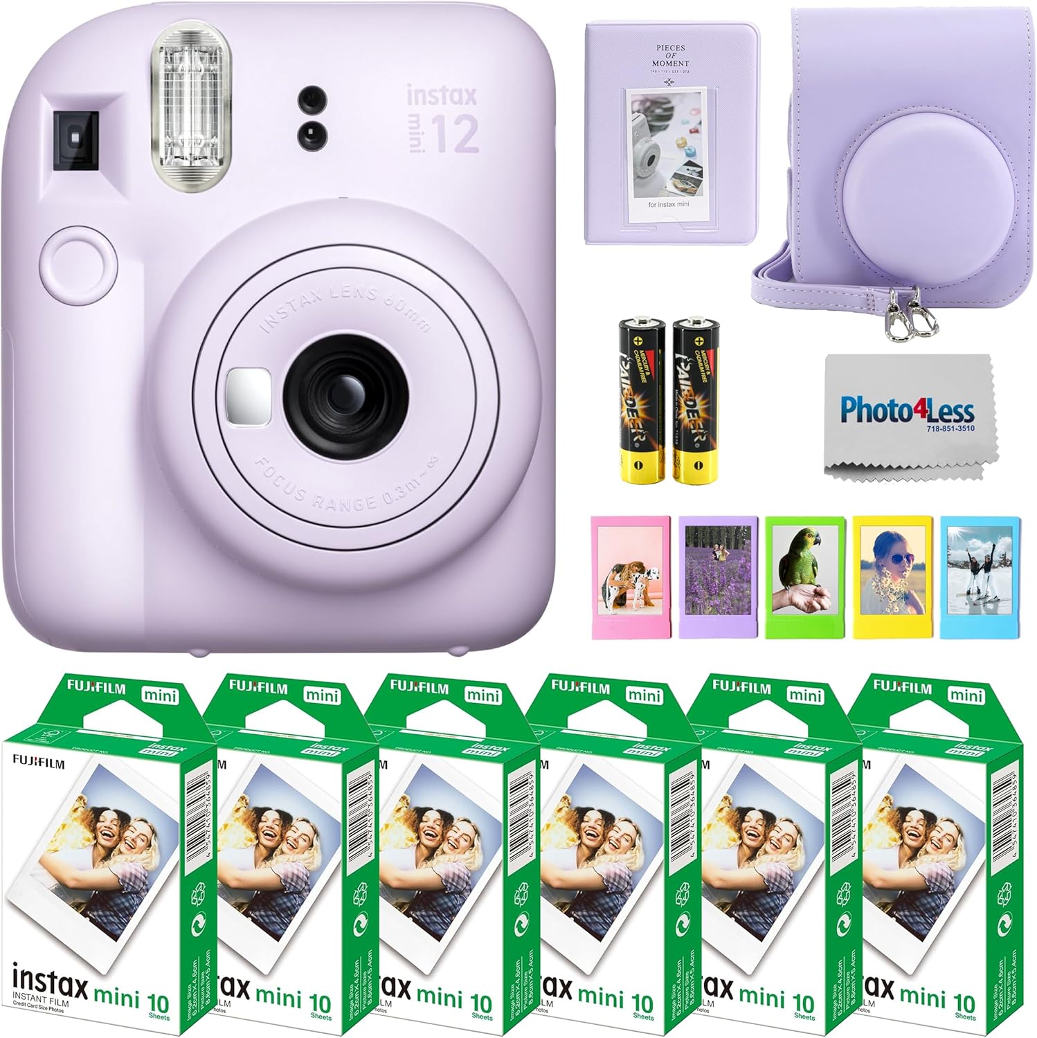 Fujifilm Instax Mini 12 Camera Bundle: Snap & Print Memories Effortlessly