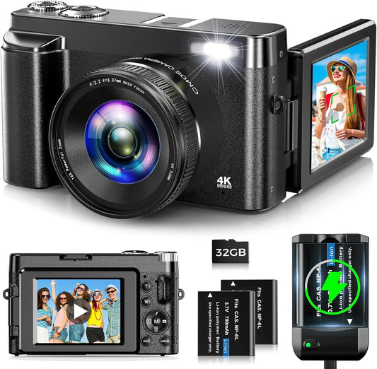 48MP Autofocus 4K Vlogging Camera - Compact & Sharp Captures