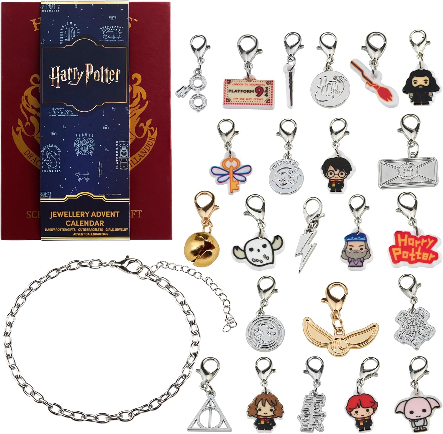 Harry Potter Advent Calendar 2025 for Girls with Charms Set