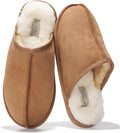 Project Cloud Mens Slippers Genuine Leather with Shearling Lining cozy