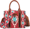 Women's Wrangler Aztec Tote Bag - Eye-Catching Bohemian Style