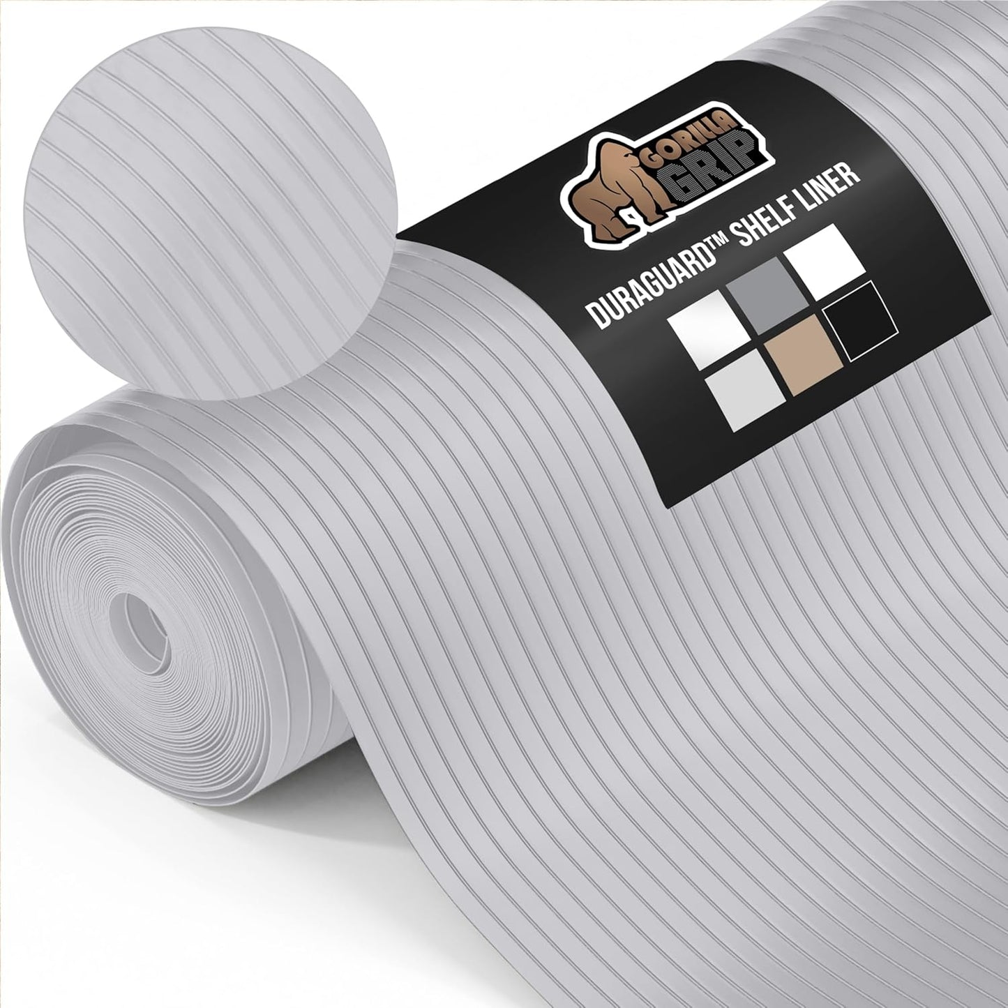 GORILLA GRIP DuraGuard Shelf Liner for Kitchen and Bathroom Use