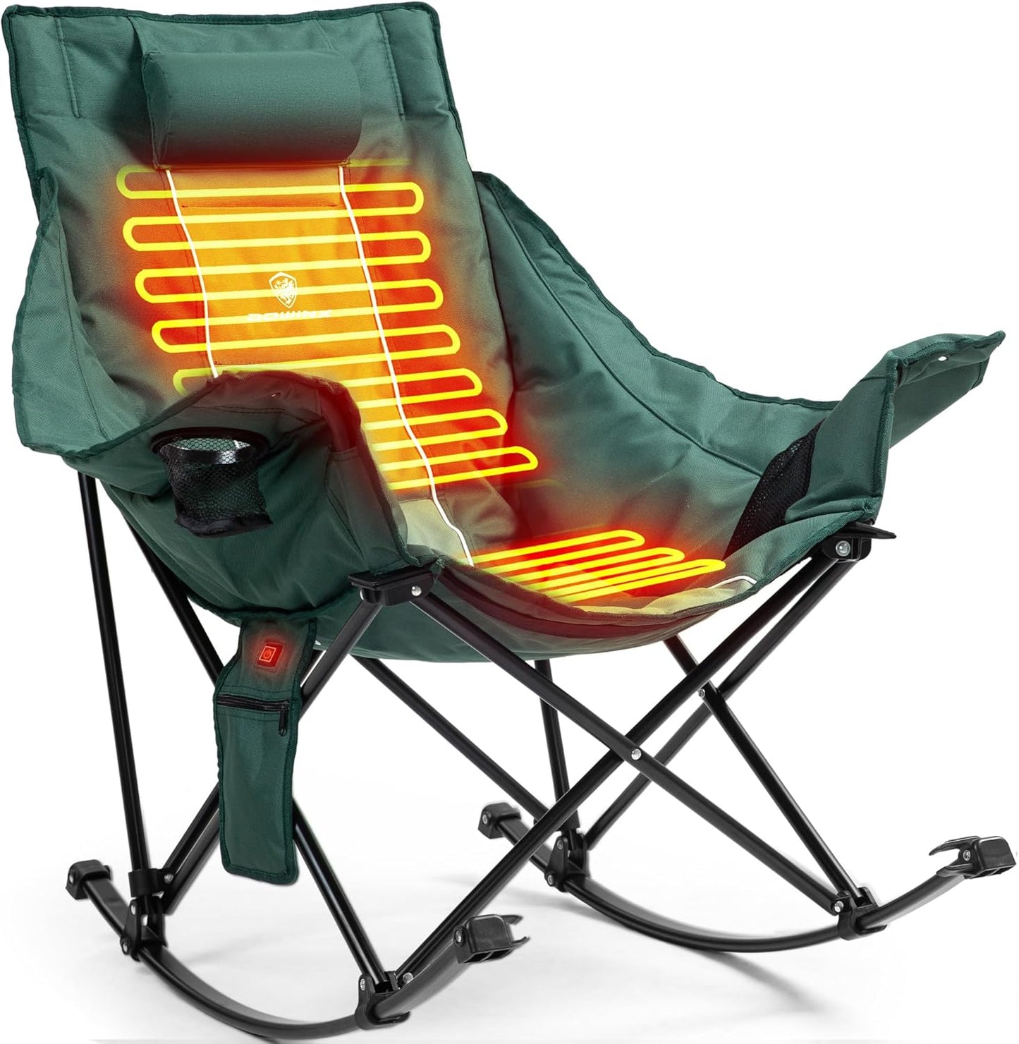 Dowinx Heated Rocking Camp Chair - Ultra Comfort