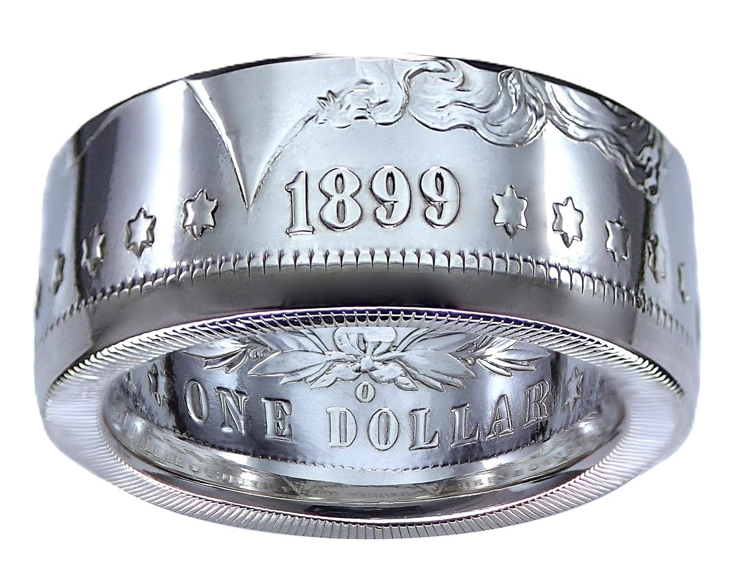 MORGAN Silver Dollar U.S. Coin Ring - Custom Handmade in USA