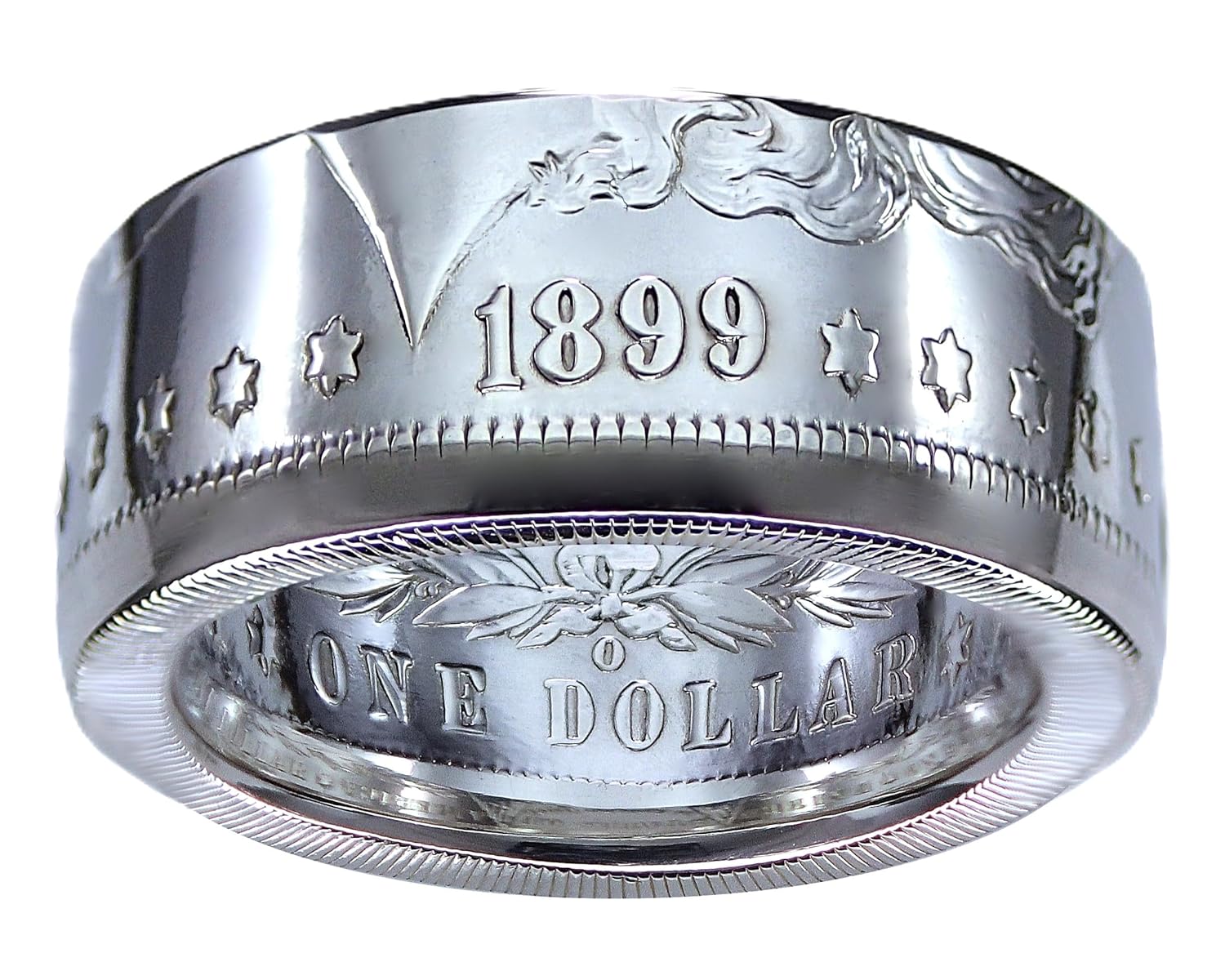MORGAN Silver Dollar U.S. Coin Ring - Custom Handmade in USA