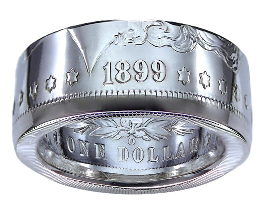 MORGAN Silver Dollar U.S. Coin Ring - Custom Handmade in USA