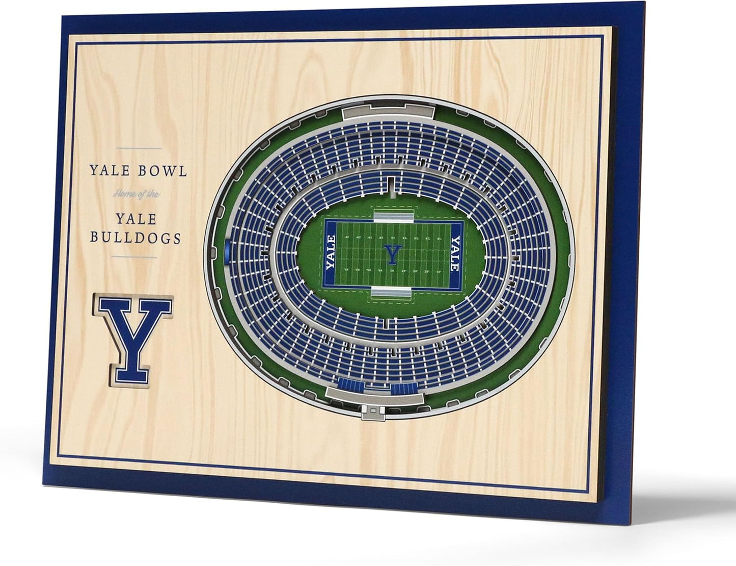 YouTheFan NCAA Yale Bulldogs 5-Layer StadiumView Wall Art