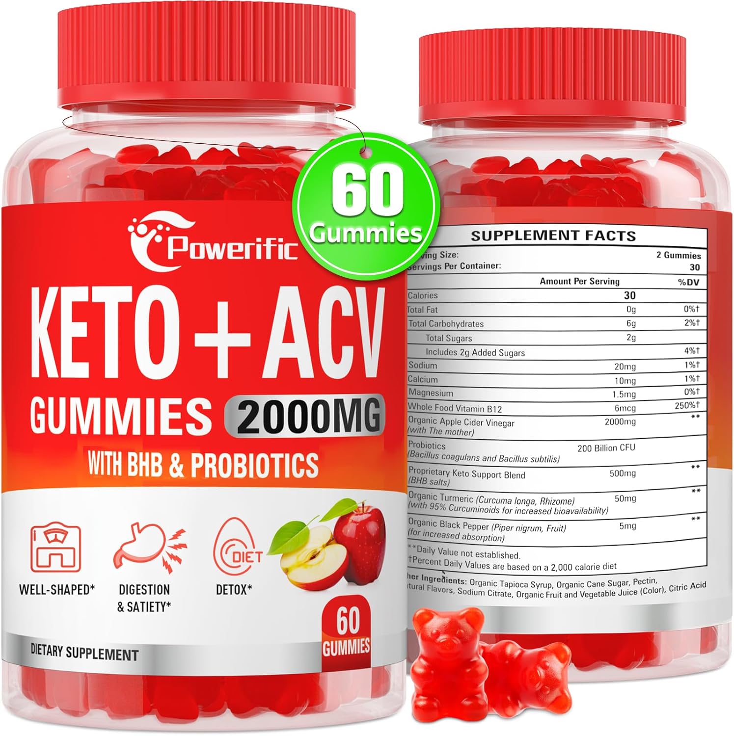 Max Strength Keto ACV Gummies - Digestion Boost!
