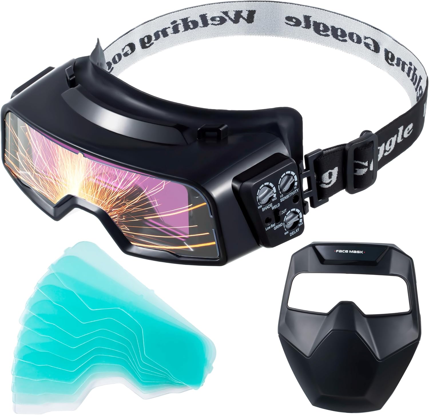 Meonum Auto Darkening Welding Goggles - Enhanced Precision